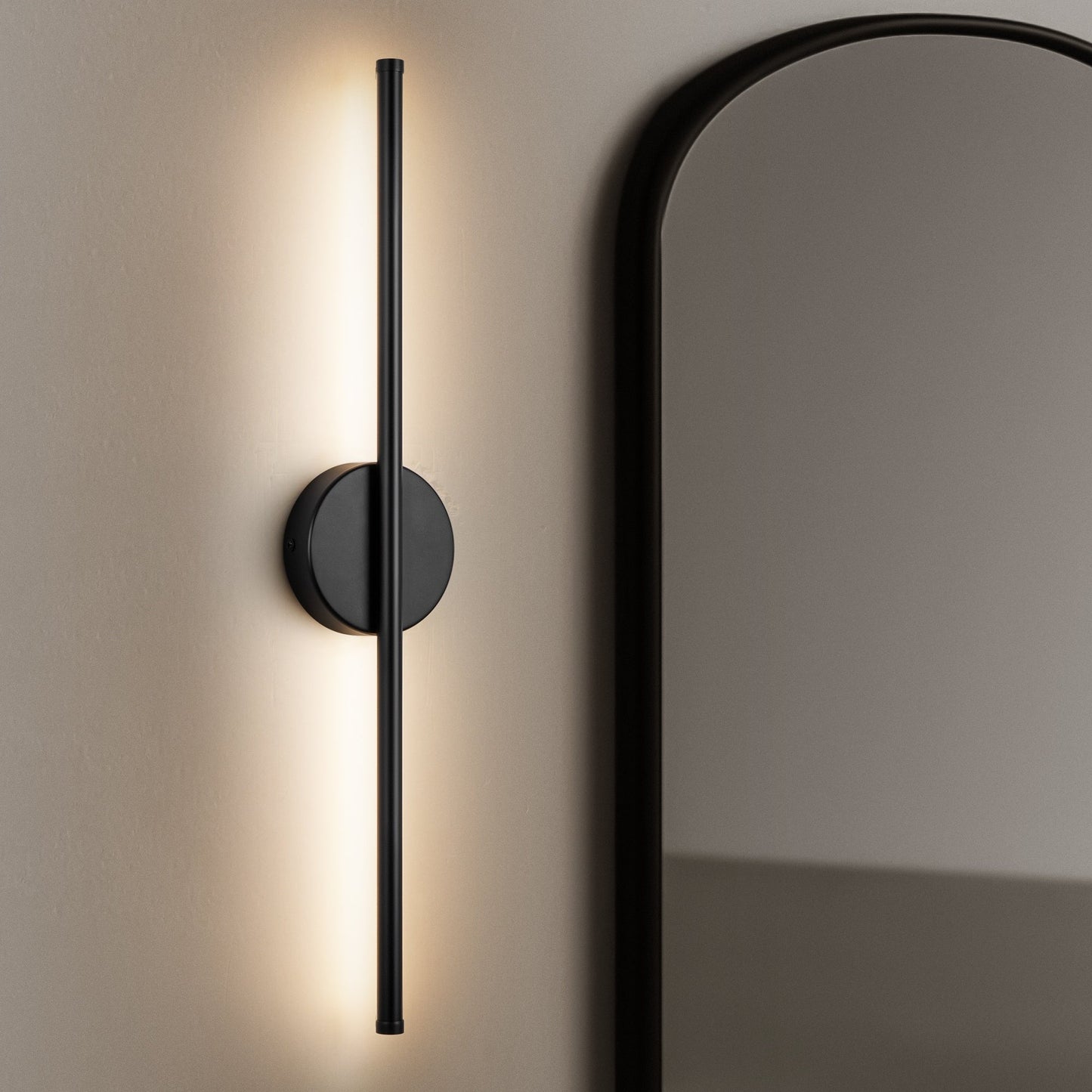 1-Light 23.6 in. Modern Linear Dimmable Integrated LED Bathroom Vanity Light Wall Sconce