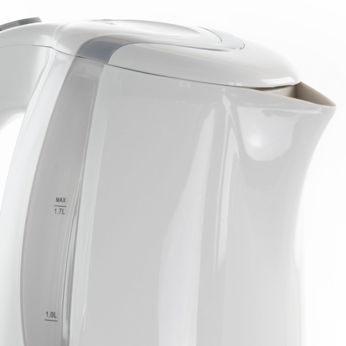 1.7L Rapid Boil Cordless Serving Electric Tea Kettle in White