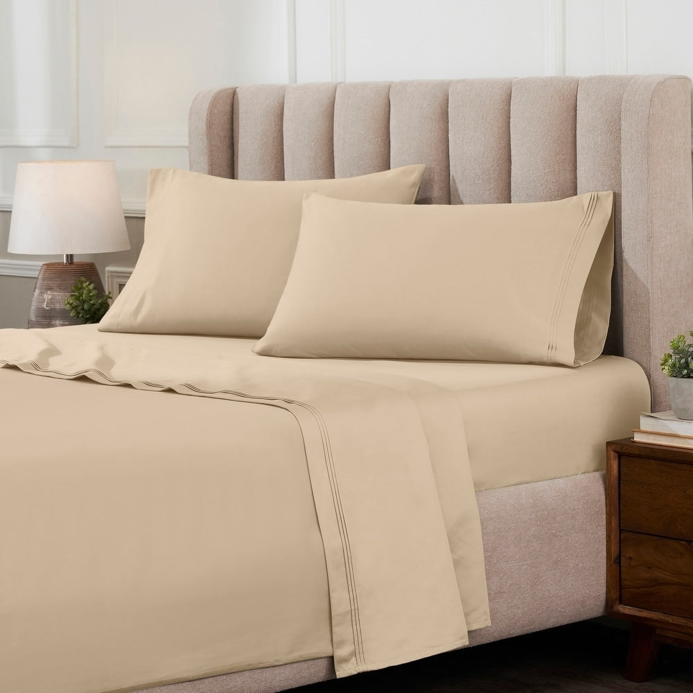 Superior Egyptian Cotton 1000 Thread Count Deep Pocket Solid Sheet Set