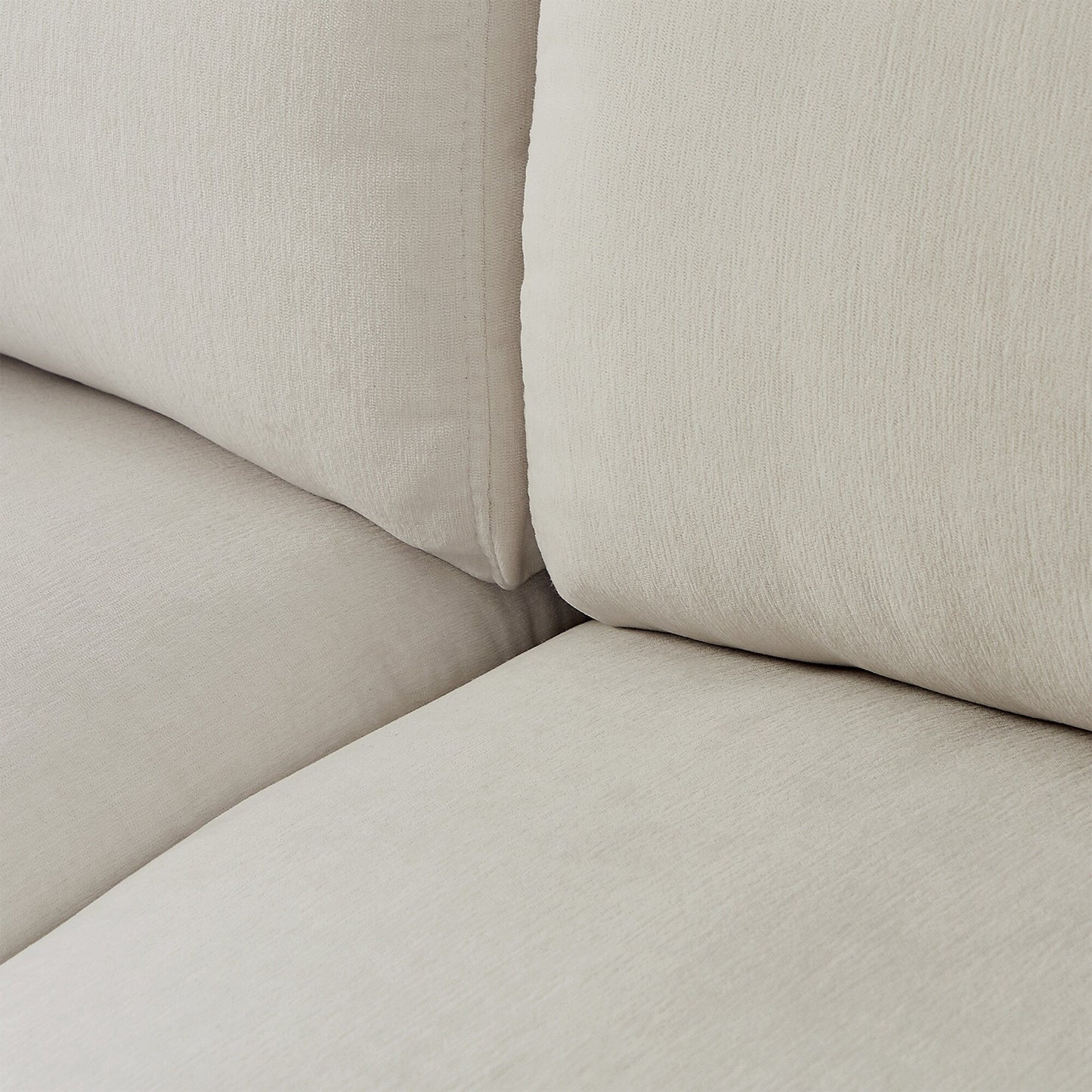 Canapé sectionnel en polyester 102,4 en forme de L avec repose-pieds réversible, coussins épais et pieds en plastique