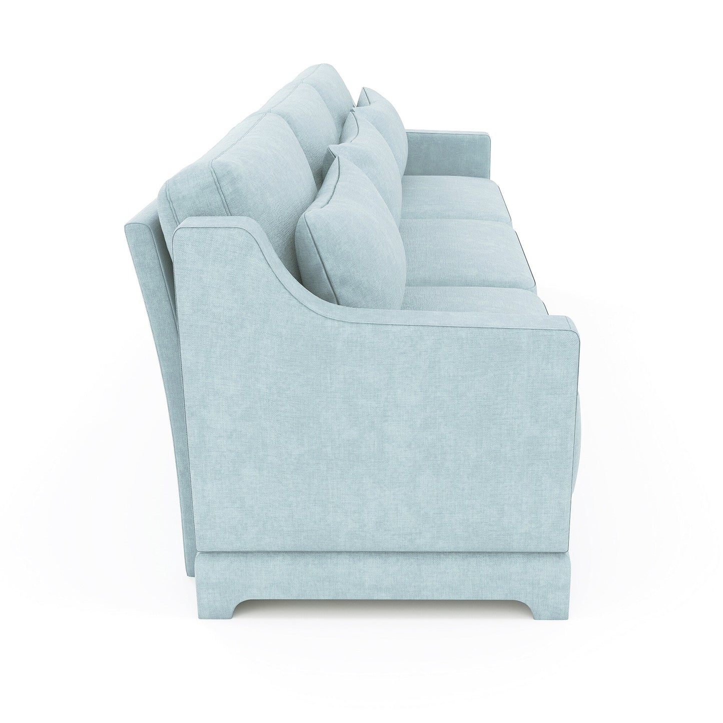Canapé 4 places en chenille 105,9 avec base ergonomique en bois et éponge haute résilience pour le salon