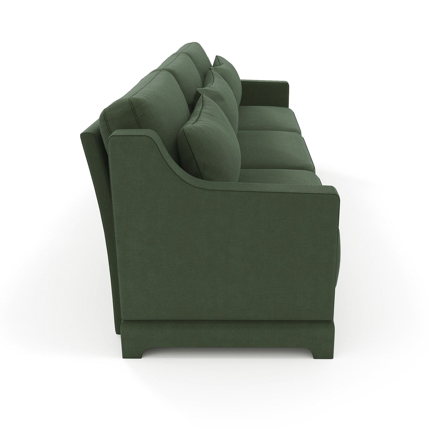 Canapé 4 places en chenille 105,9 avec base ergonomique en bois et éponge haute résilience pour le salon