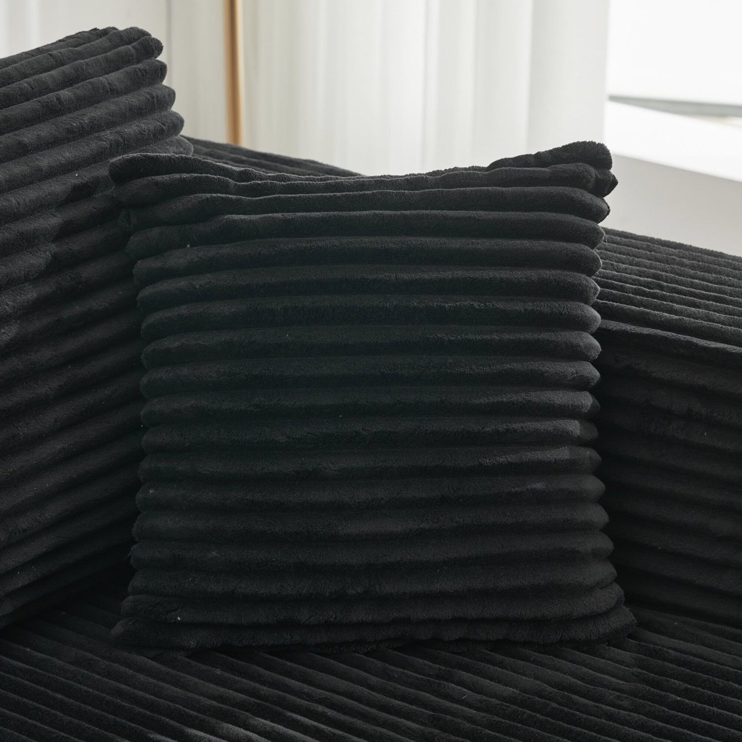 Canapé sectionnel Cloud 106 en forme de L avec méridienne orientée vers la gauche, canapé modulaire moderne à assise profonde pour salon, aucun assemblage requis