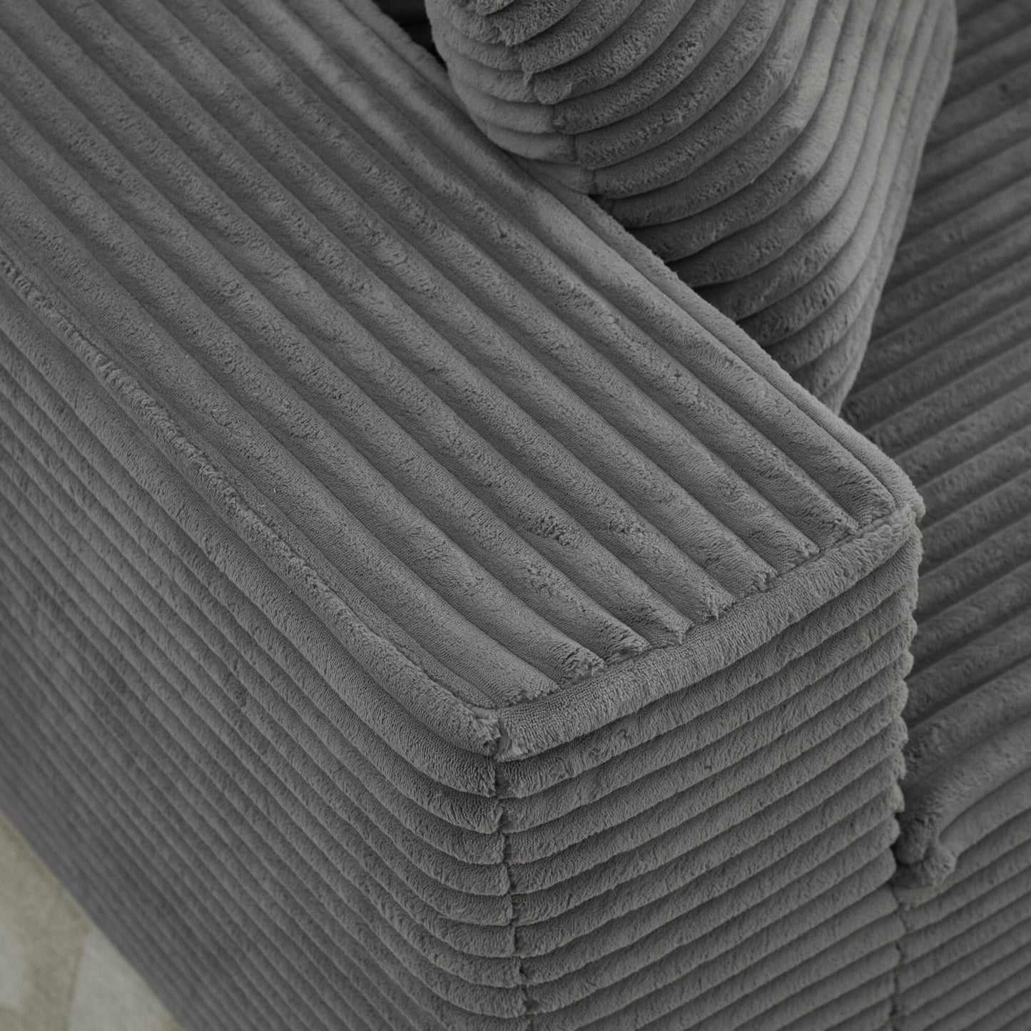 Canapé sectionnel Cloud 106 en forme de L avec méridienne orientée vers la droite, canapé modulaire moderne à assise profonde pour salon, aucun assemblage requis