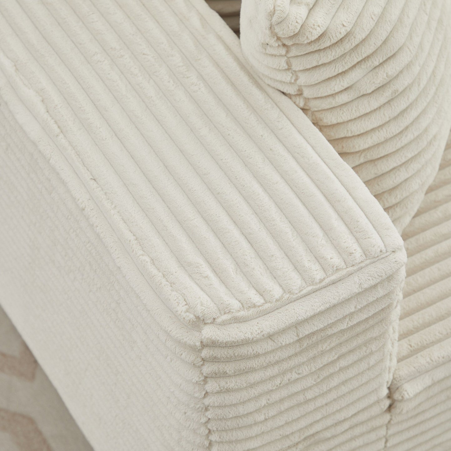 Canapé sectionnel Cloud 106 en forme de L avec méridienne orientée vers la droite, canapé modulaire moderne à assise profonde pour salon, aucun assemblage requis