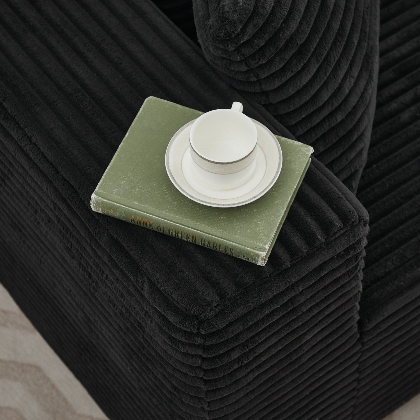 Canapé sectionnel Cloud 106 en forme de L avec méridienne orientée vers la droite, canapé modulaire moderne à assise profonde pour salon, aucun assemblage requis