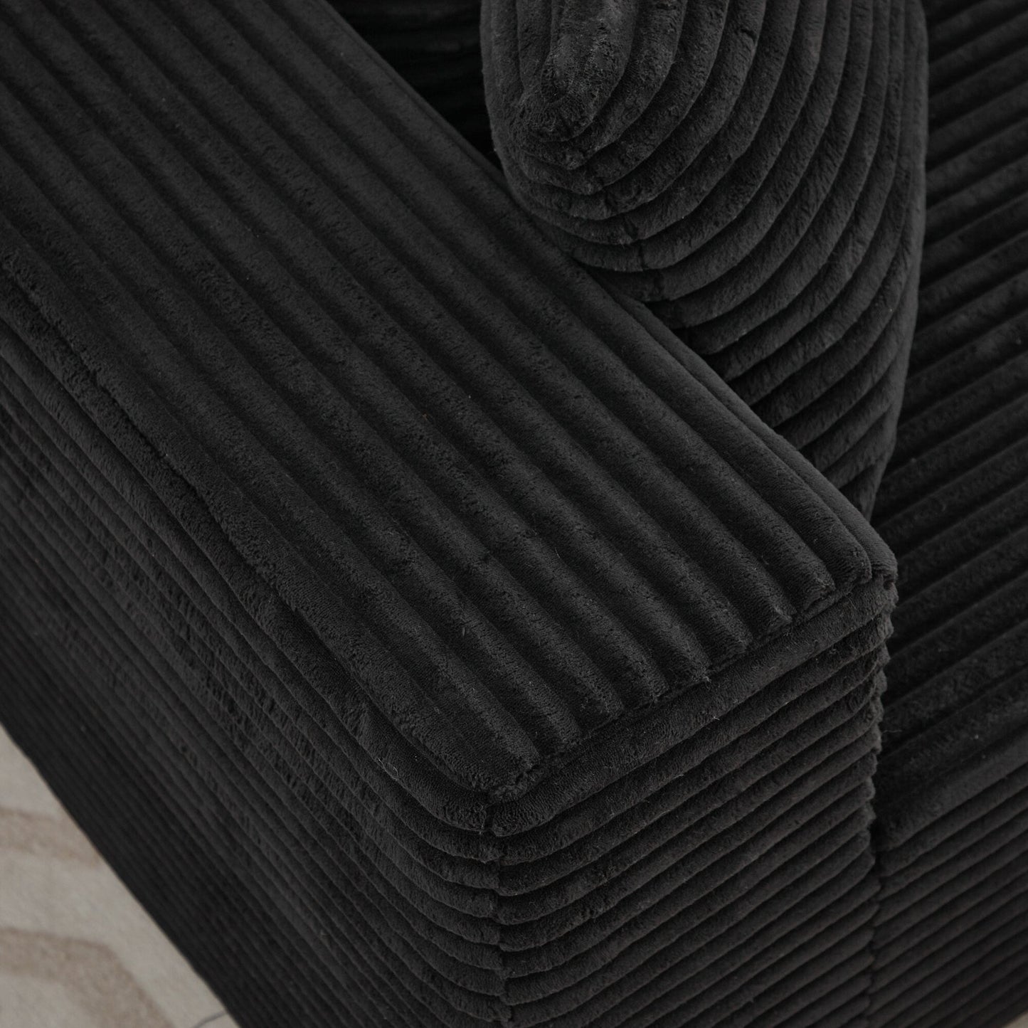 Canapé sectionnel Cloud 106 en forme de L avec méridienne orientée vers la droite, canapé modulaire moderne à assise profonde pour salon, aucun assemblage requis