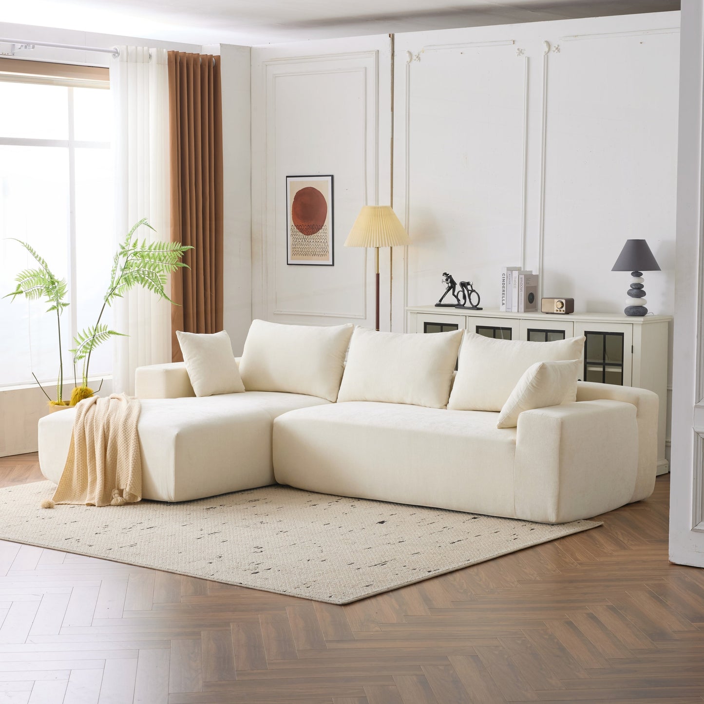 Canapé modulaire extra-profond 108X68 pouces
