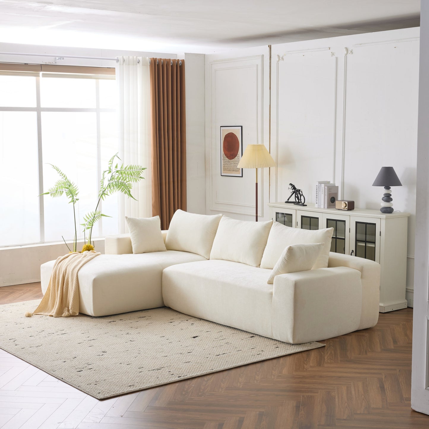 Canapé modulaire extra-profond 108X68 pouces