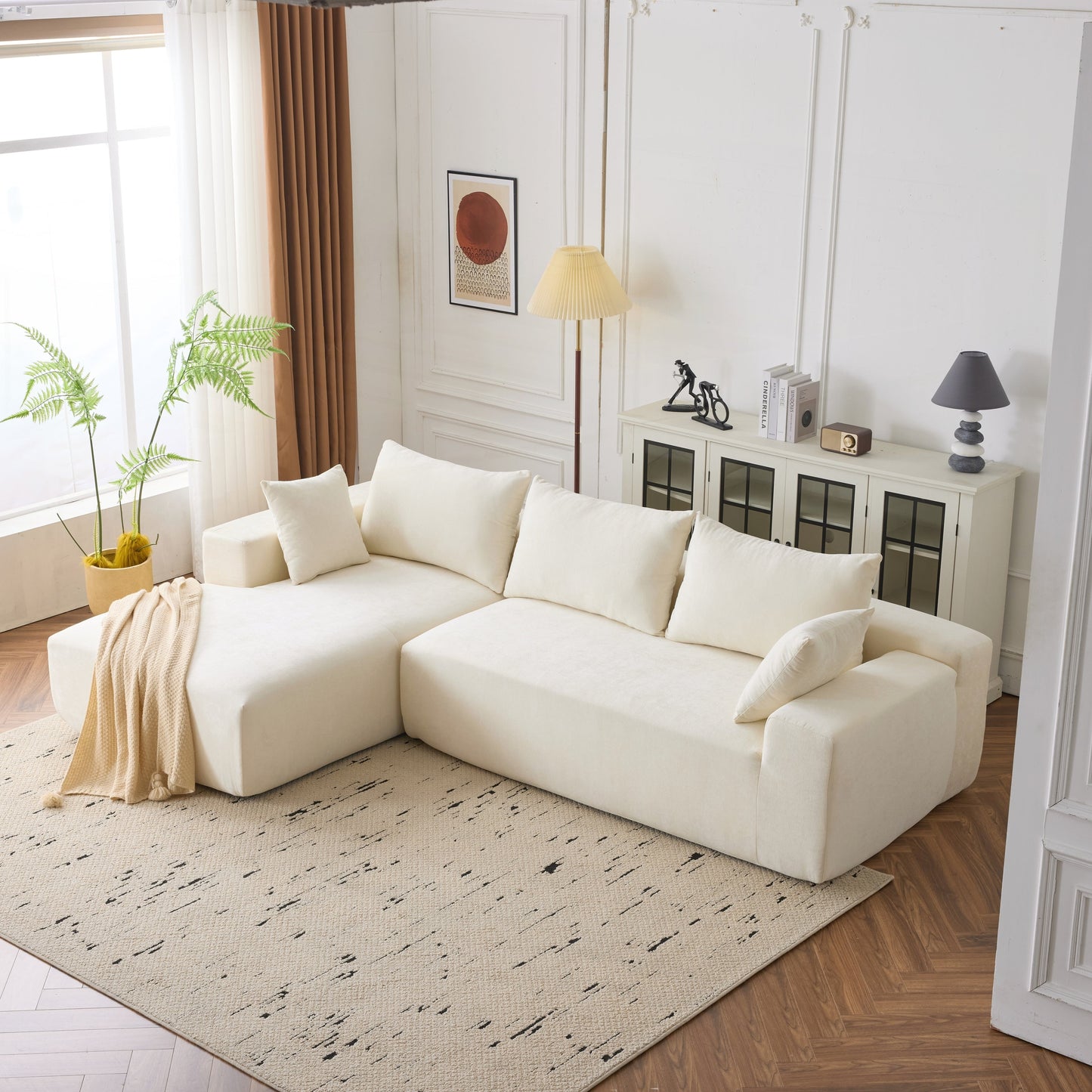 Canapé modulaire extra-profond 108X68 pouces