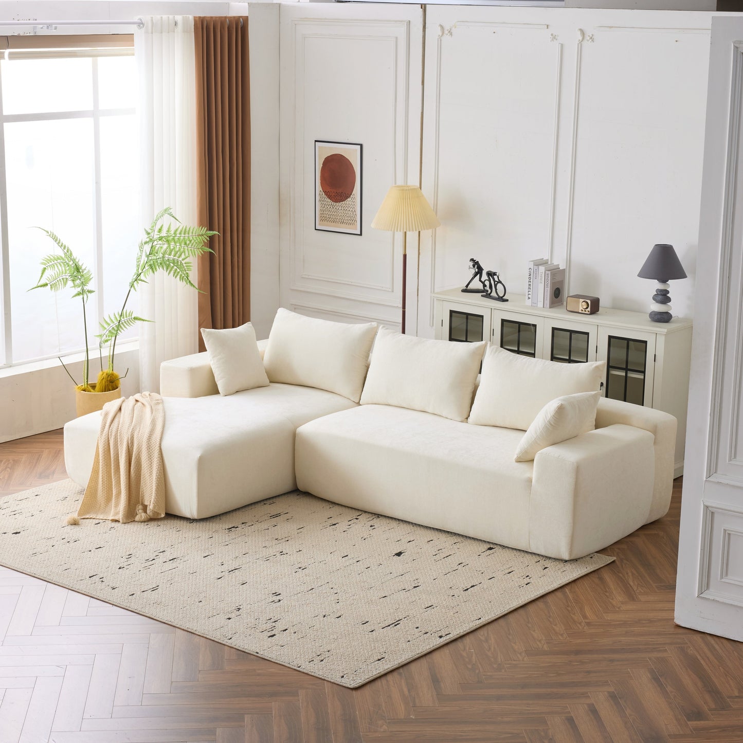 Canapé modulaire extra-profond 108X68 pouces