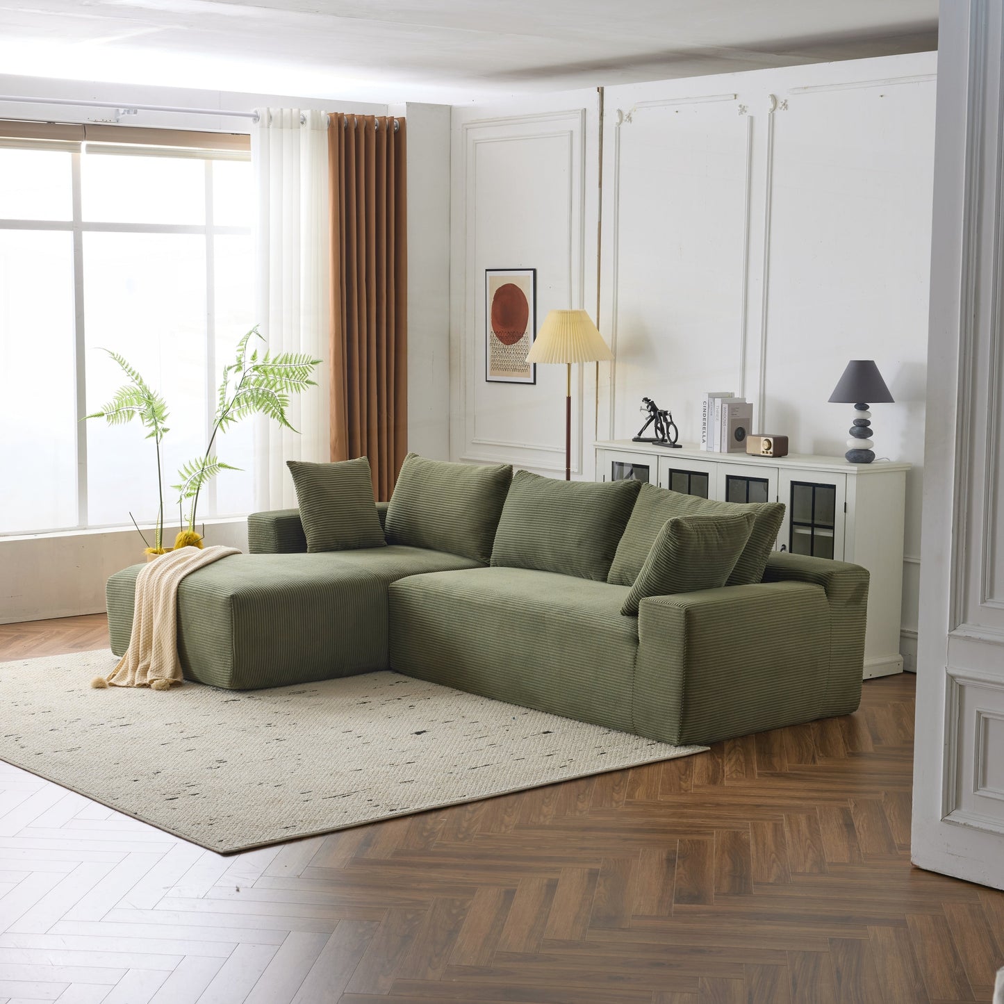 Canapé modulaire extra-profond 108X68 pouces