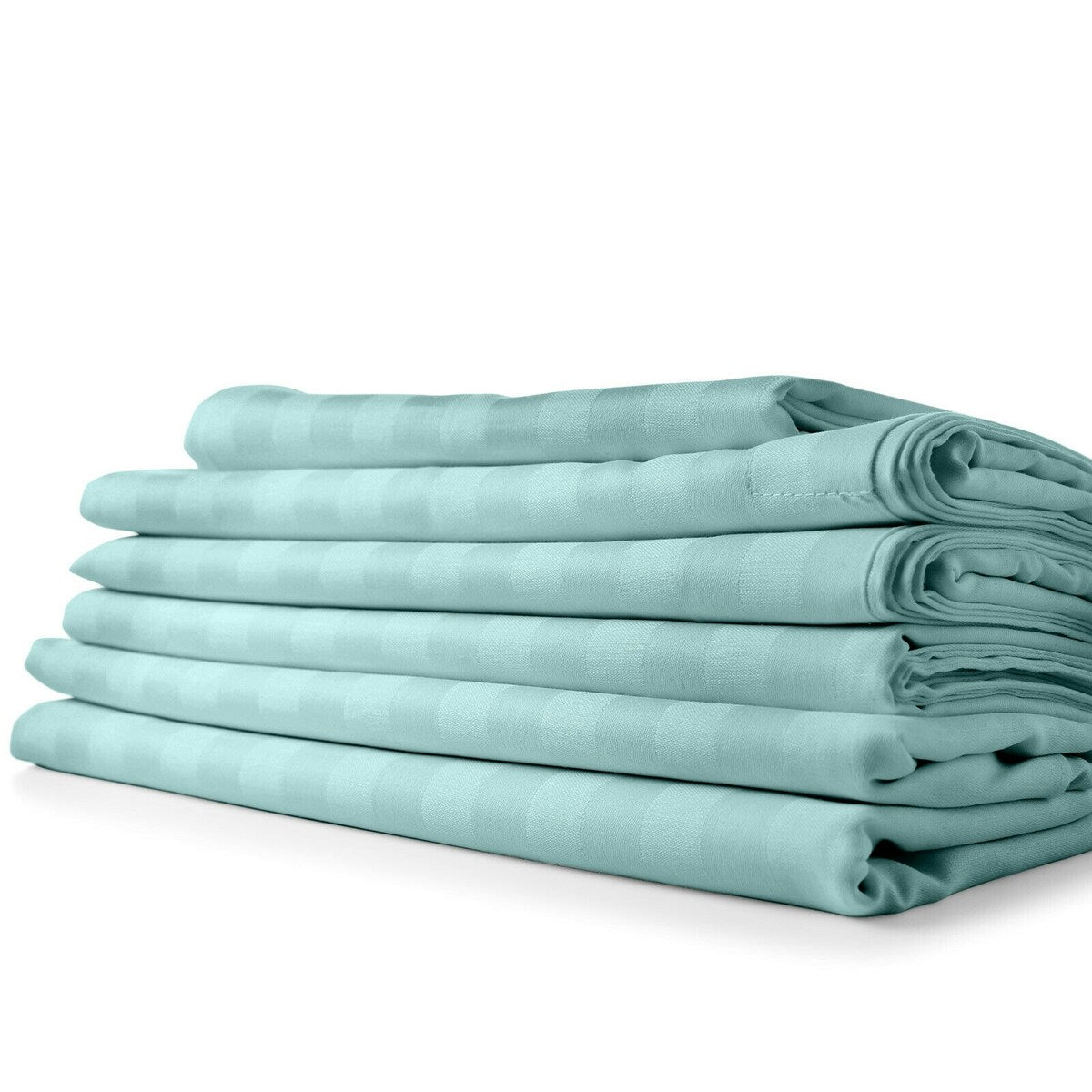 1800 Count Bamboo Feel Dobby Stripe Sheet Set Deep Pockets 4 Piece Set