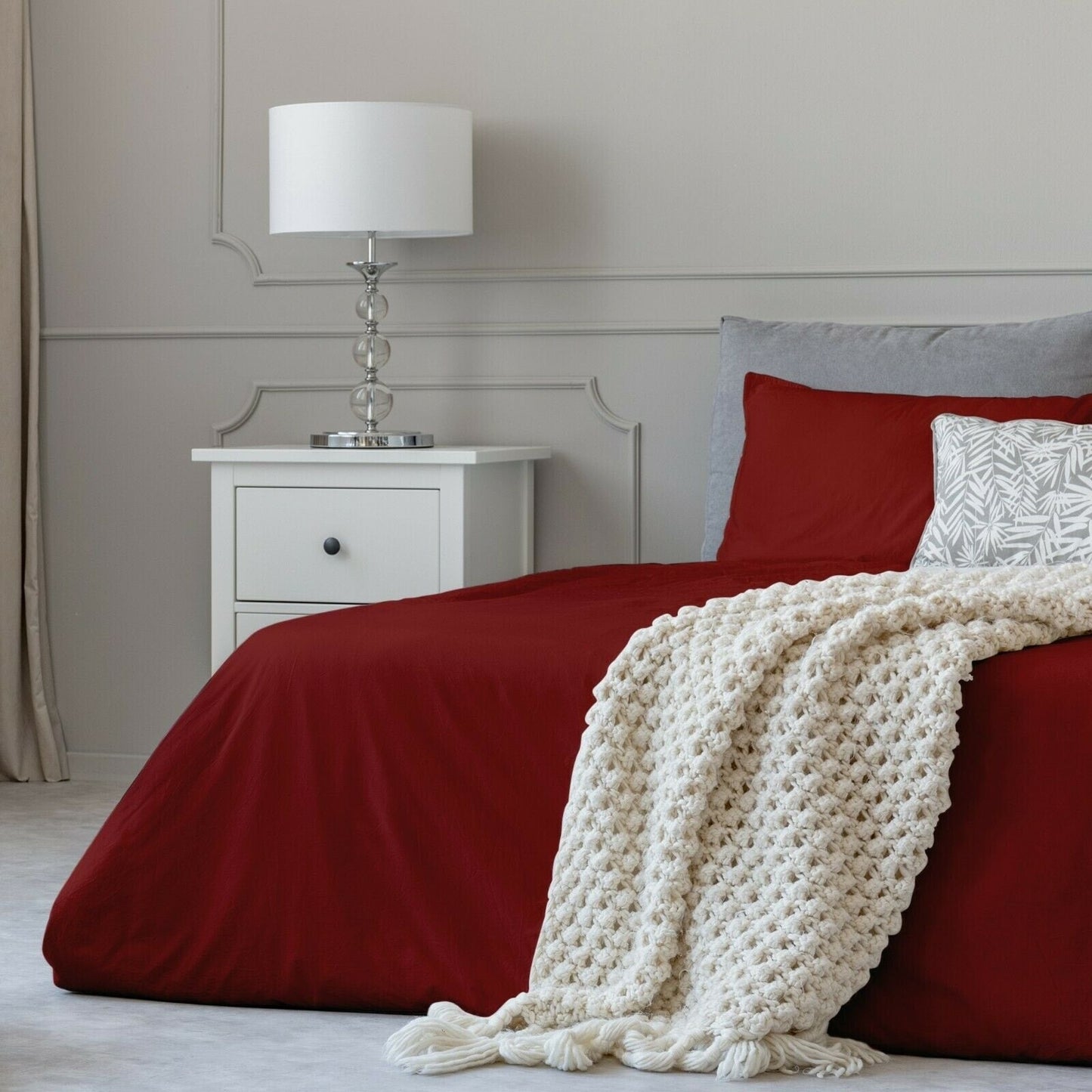 1800 Count Cotton Feel Bed Sheet Set Pillowcases Deep Pocket All Sizes