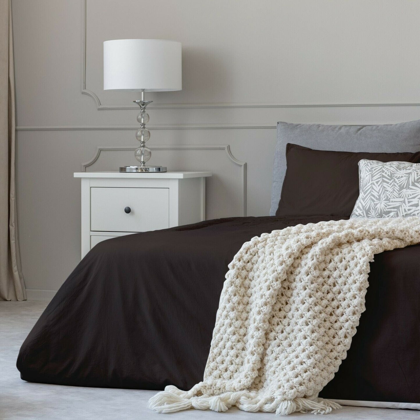 1800 Count Cotton Feel Bed Sheet Set Pillowcases Deep Pocket All Sizes