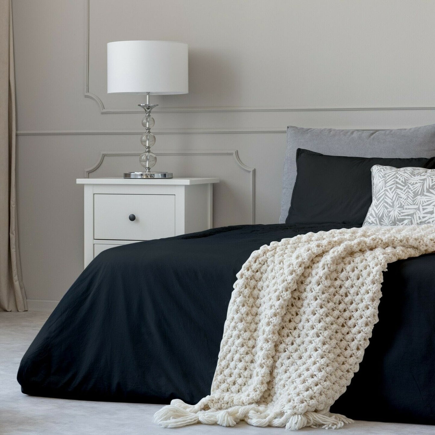 1800 Count Cotton Feel Bed Sheet Set Pillowcases Deep Pocket All Sizes