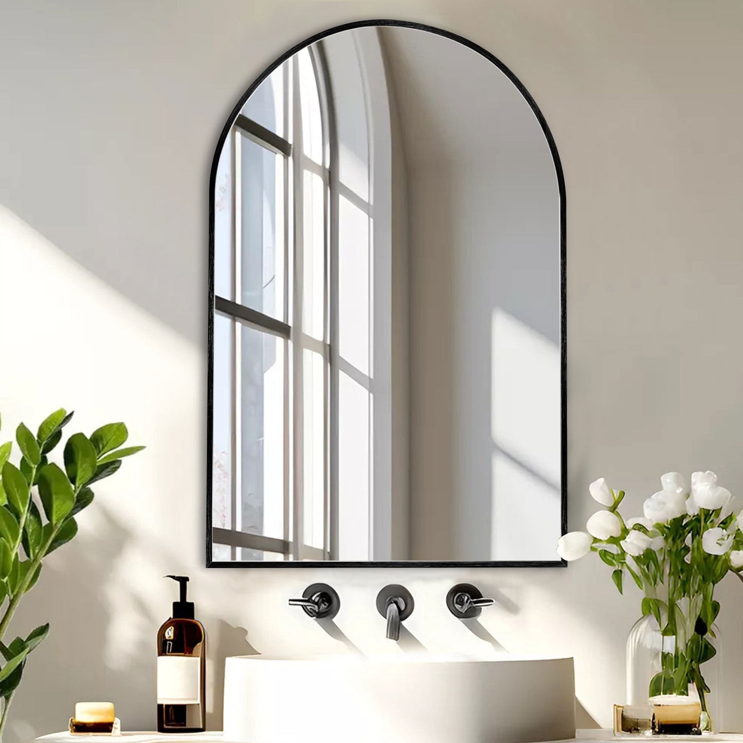 Bathroom Arch Aluminum Wall Mirror Vanity Mirrors