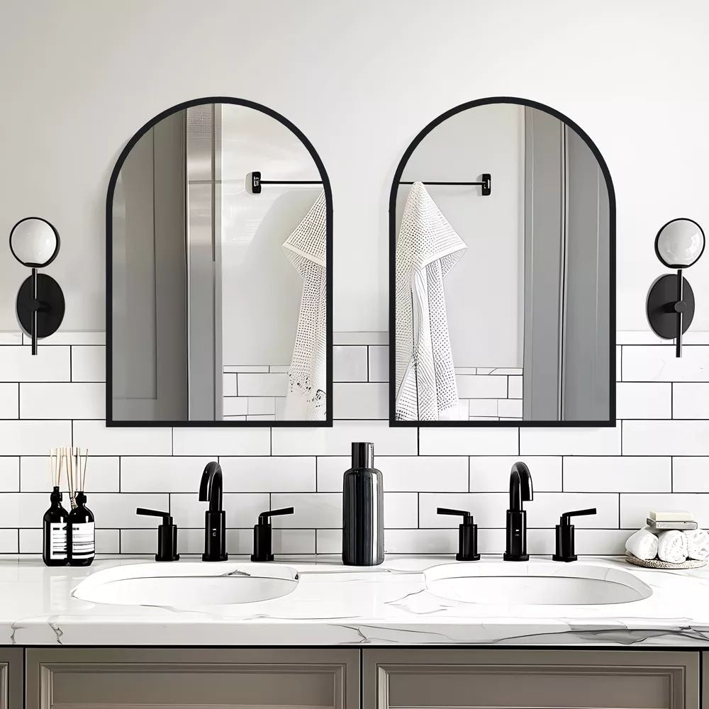 Bathroom Arch Aluminum Wall Mirror Vanity Mirrors