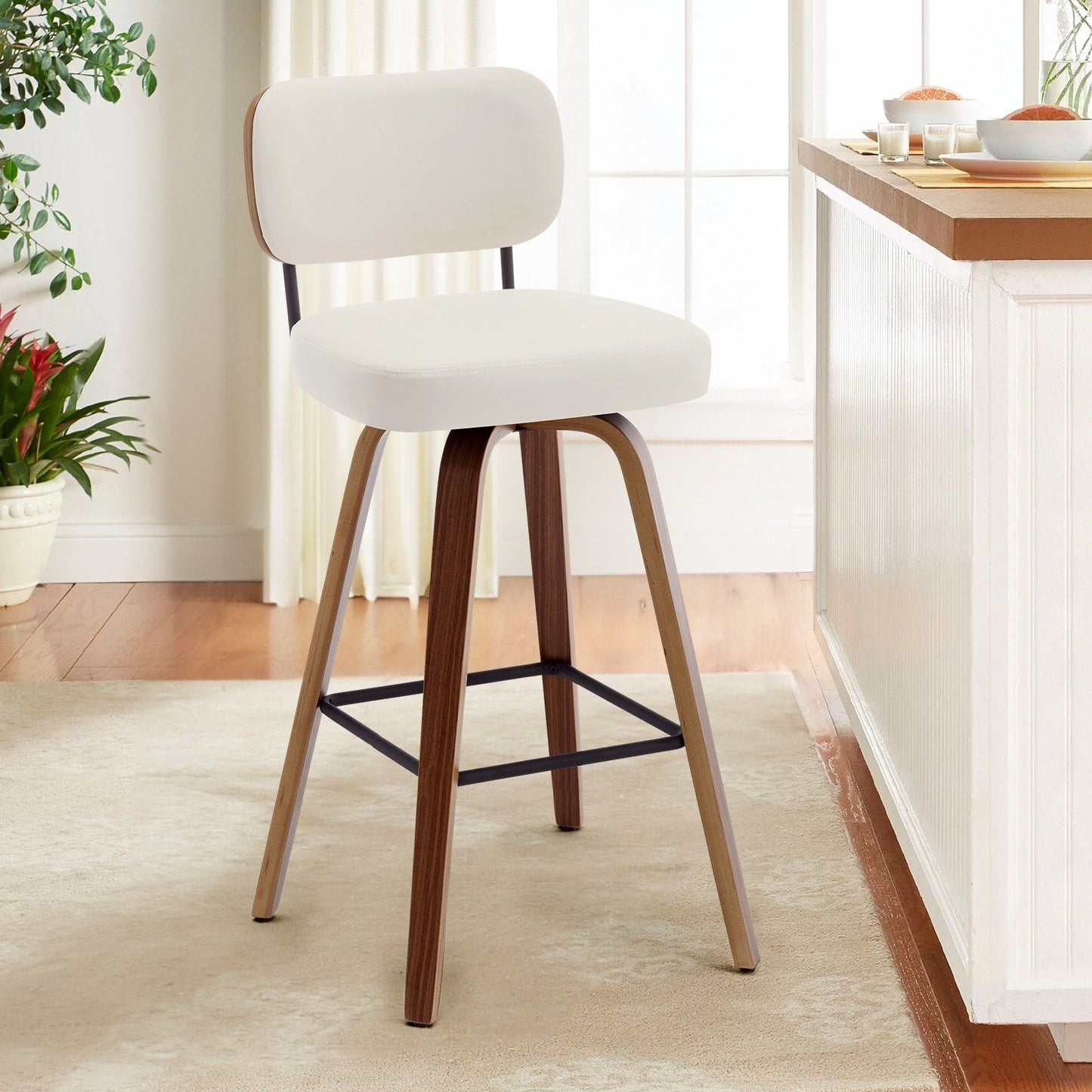 26/29 Swivel Bar Stools/ Counter Stools with Bentwood Legs