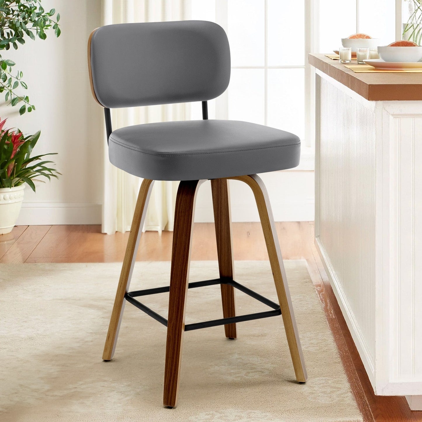 26/29 Swivel Bar Stools/ Counter Stools with Bentwood Legs