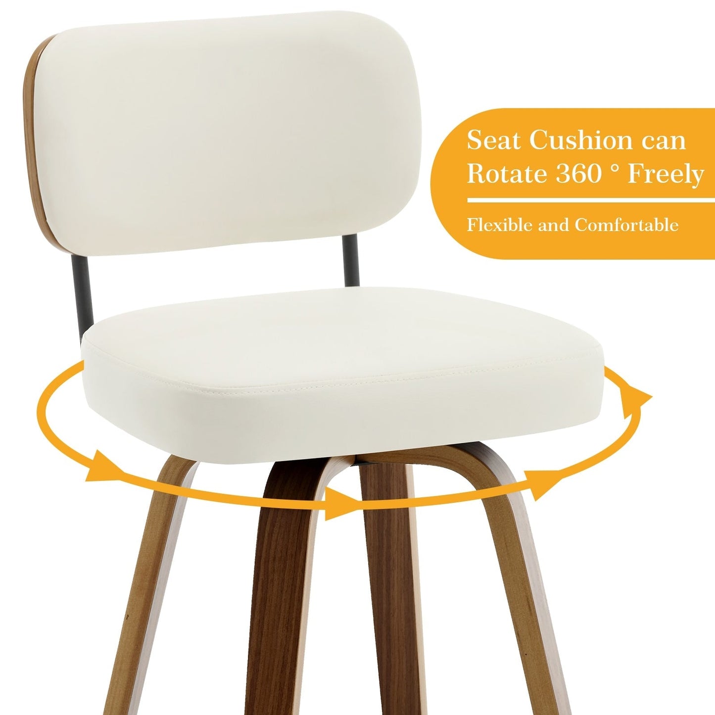 26/29 Swivel Bar Stools/ Counter Stools with Bentwood Legs