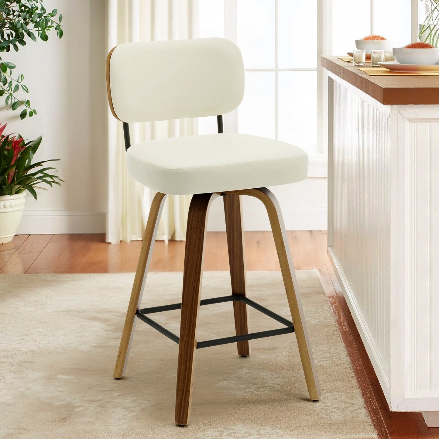 26/29 Swivel Bar Stools/ Counter Stools with Bentwood Legs
