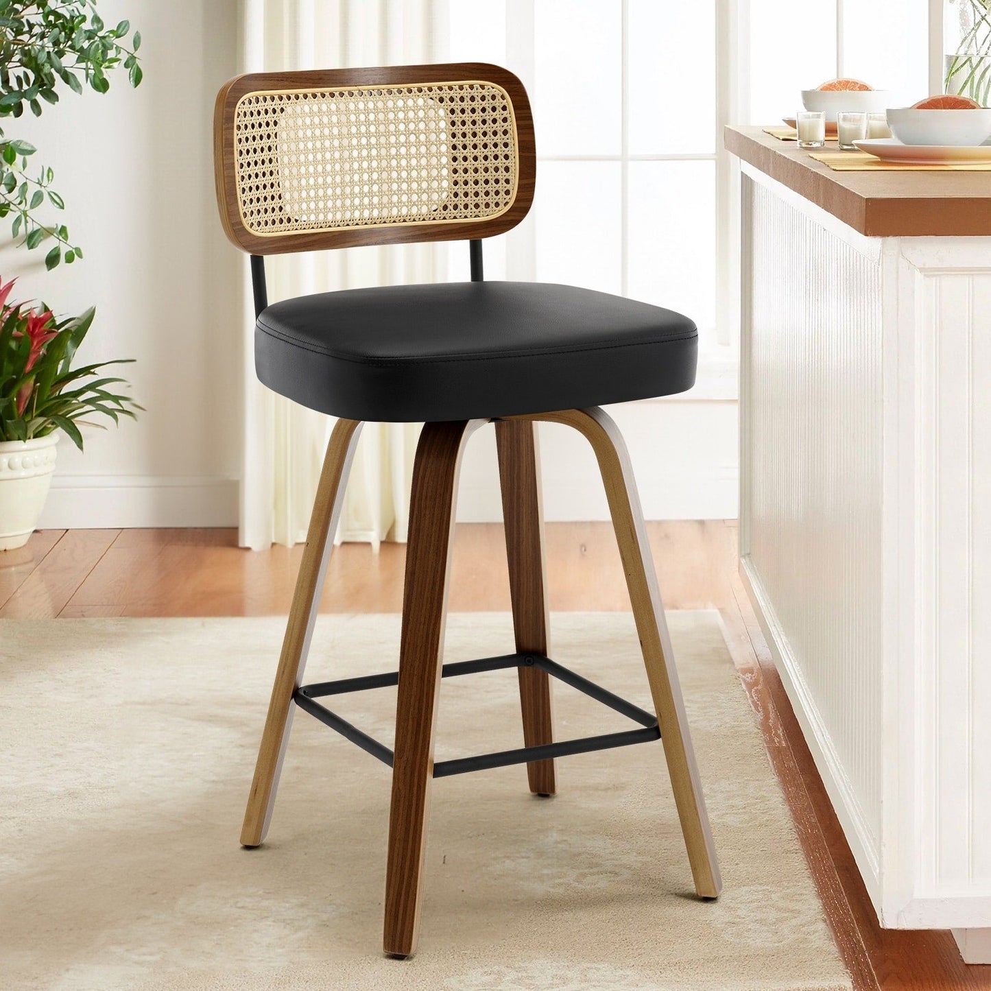 26/29 Swivel Bar Stools/ Counter Stools with Bentwood Legs