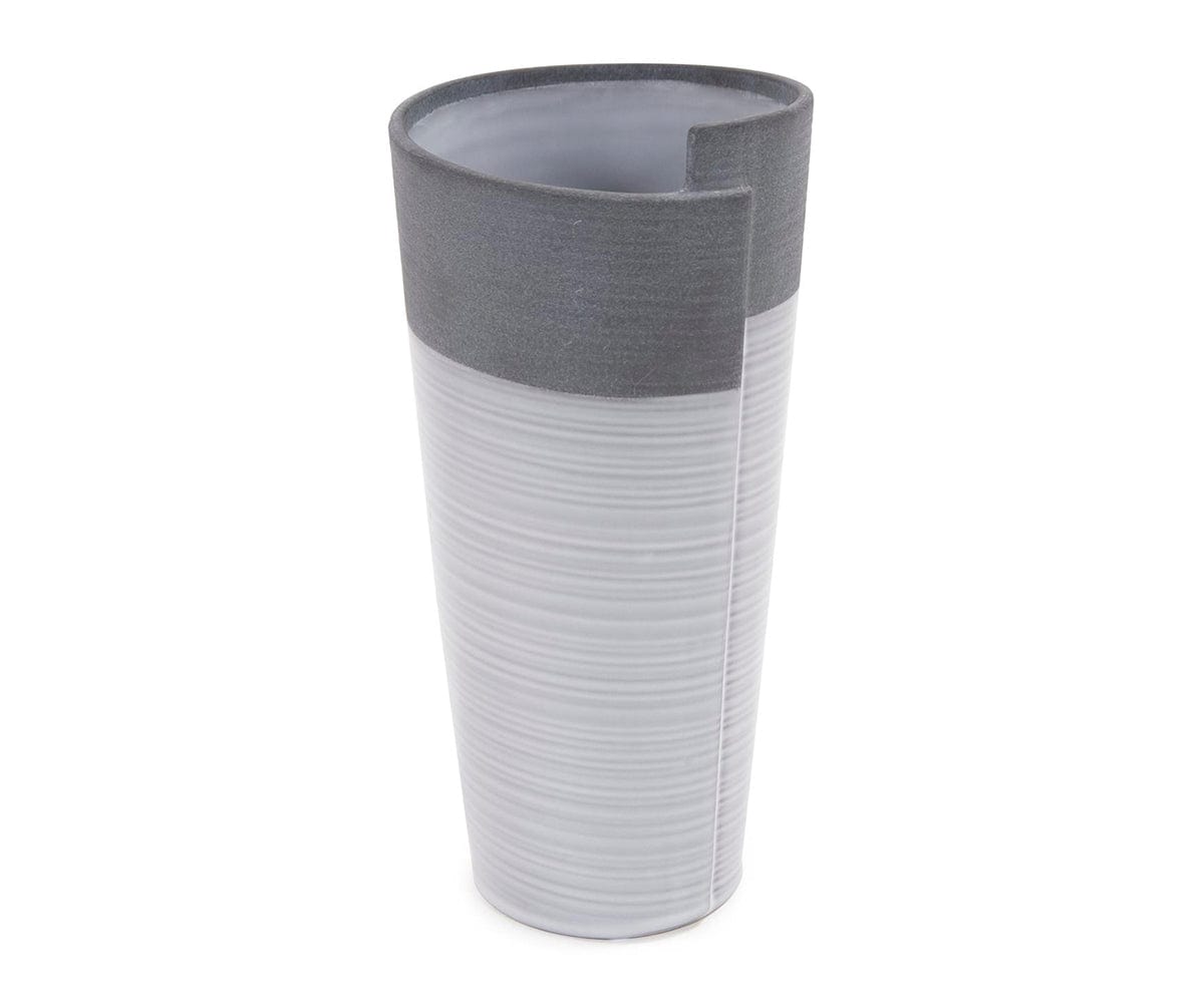 Vase roulé bicolore