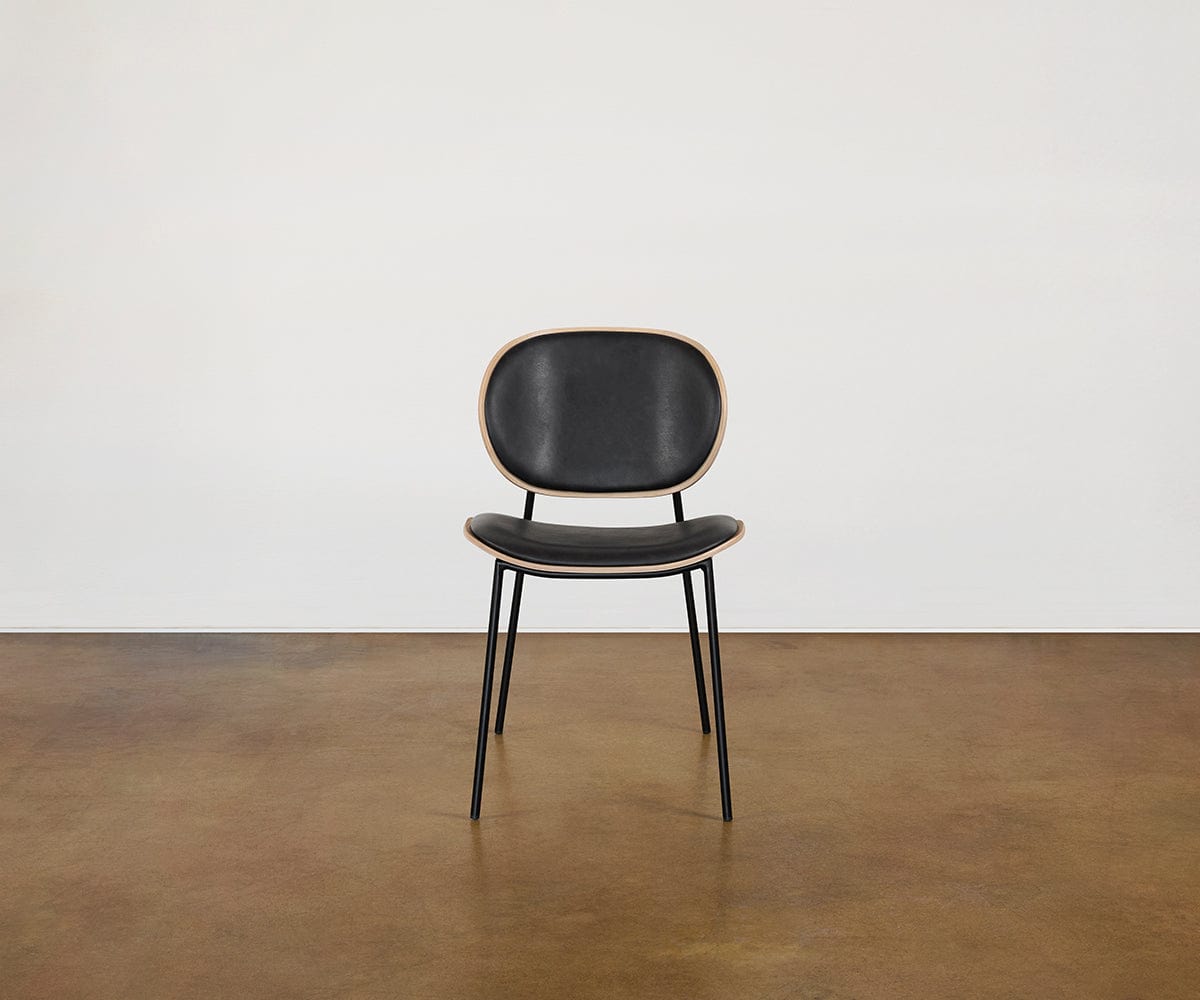 Chaise de salle à manger en cuir Idona