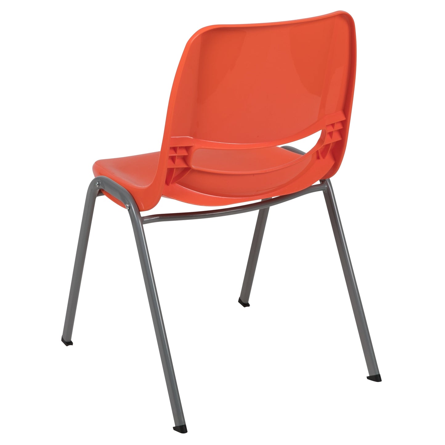 5 Pack 880 lb. Capacity Ergonomic Shell Stack Chair with Metal Frame - 23.5D x 19.25W x 32H