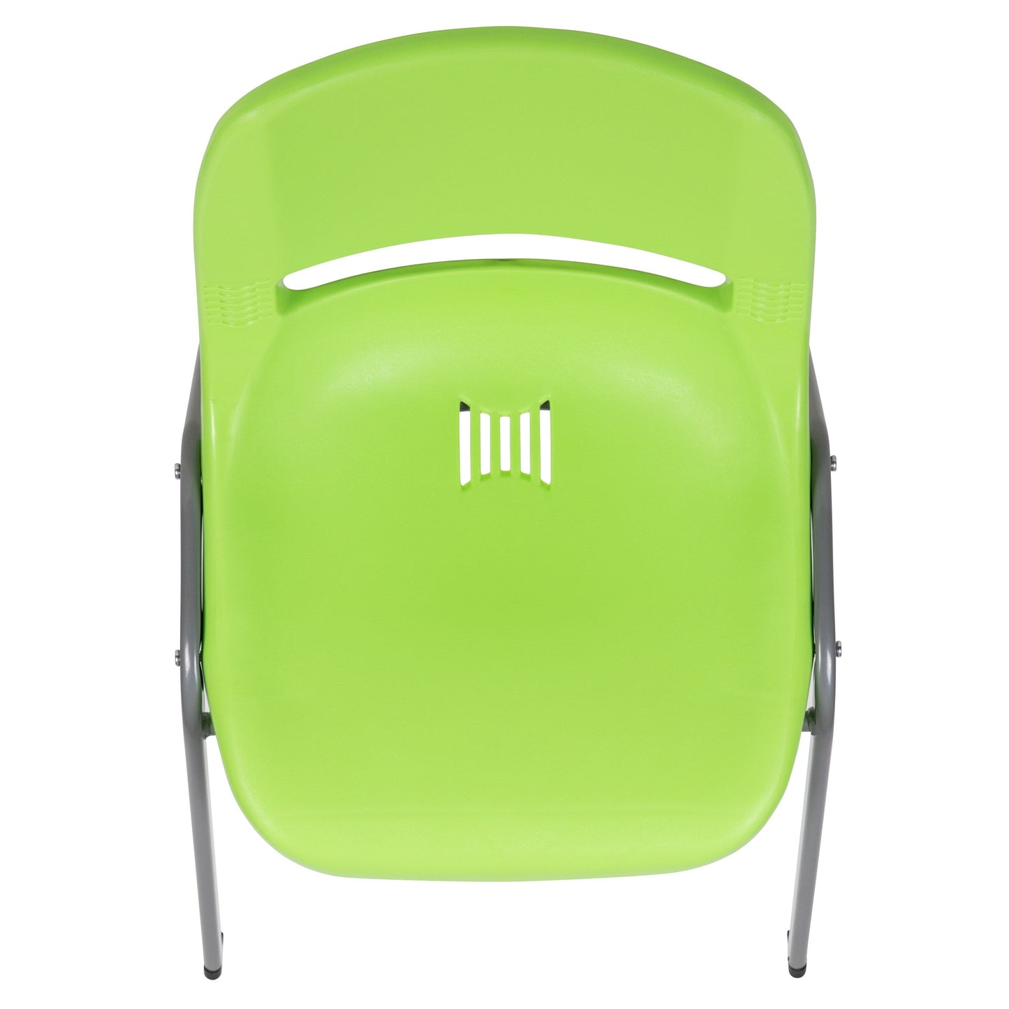 5 Pack 880 lb. Capacity Ergonomic Shell Stack Chair with Metal Frame - 23.5D x 19.25W x 32H