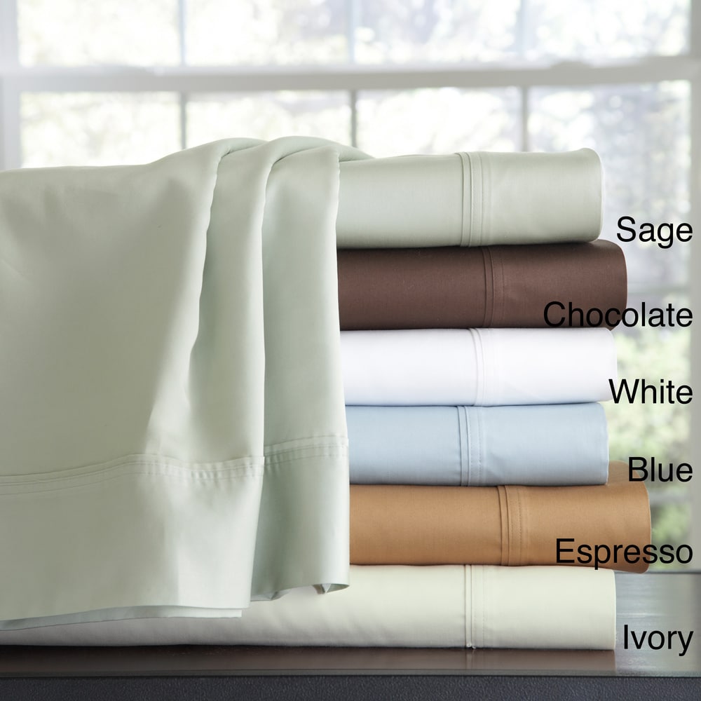 Pointehaven 500 Thread Count Cotton Pillowcases (Set of 2)