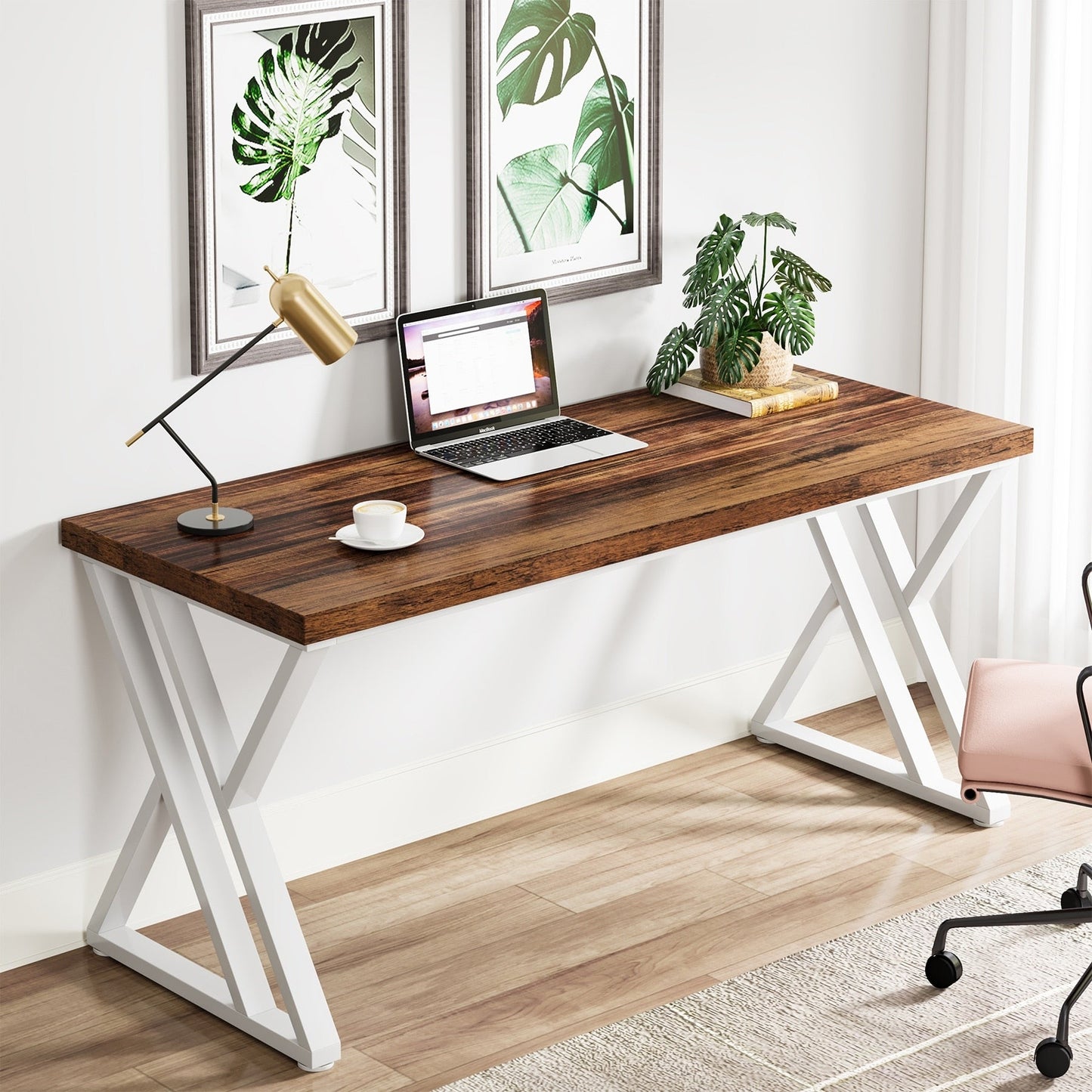 55 Heavy Duty Computer Desk, Office Desk