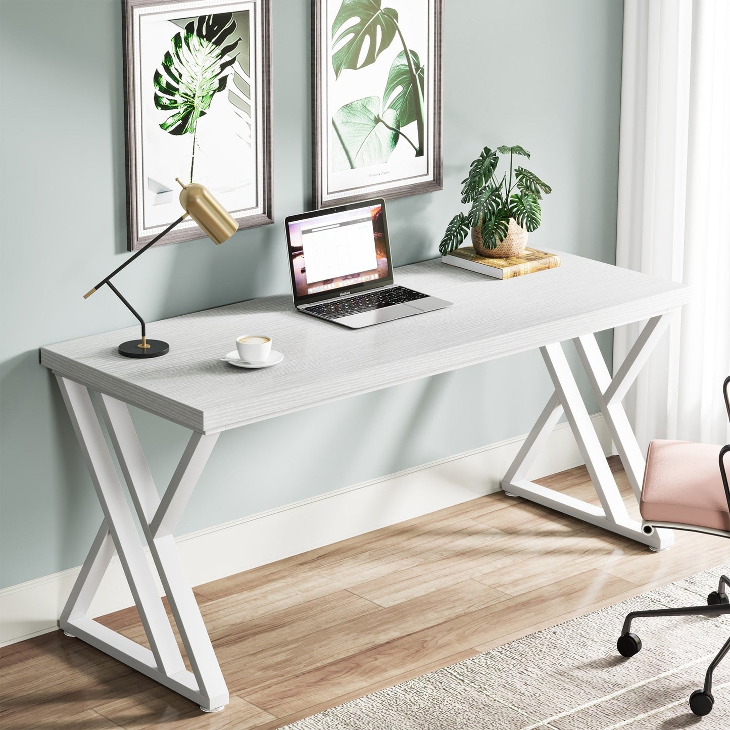 55 Heavy Duty Computer Desk, Office Desk