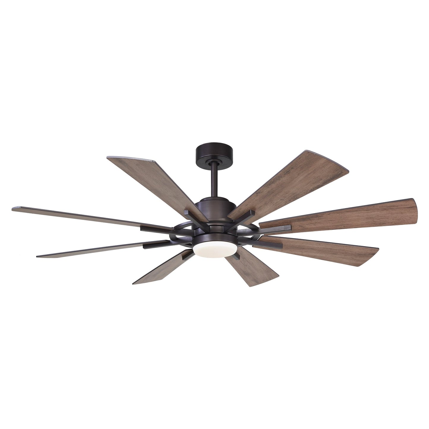 Parrot Uncle 60 Farmhouse Integrated LED Windmill Ceiling Fan with Light and Remote