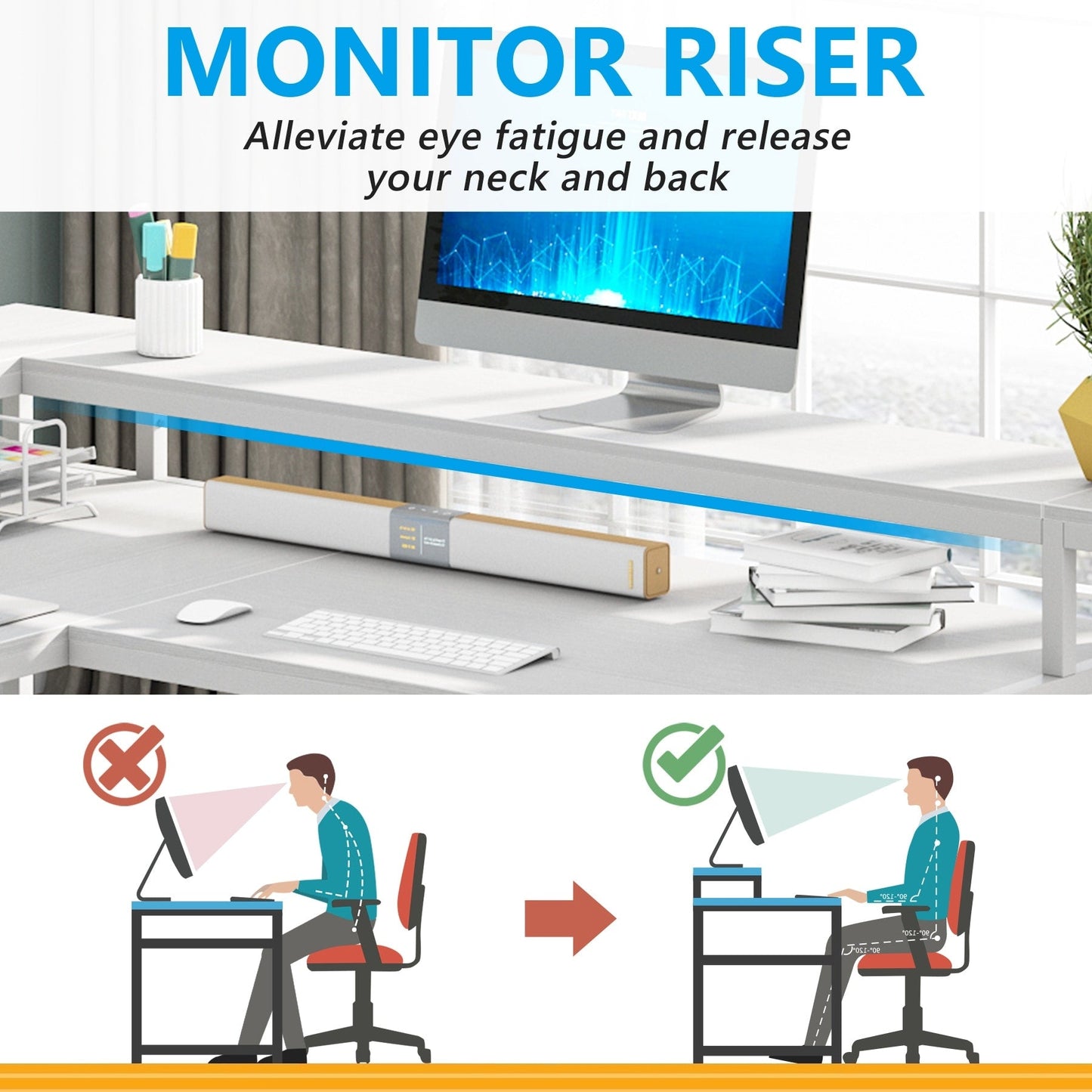 L Shaped Desk with Monitor Shelf, Reversible Corner Computer Desk for Office Home 69