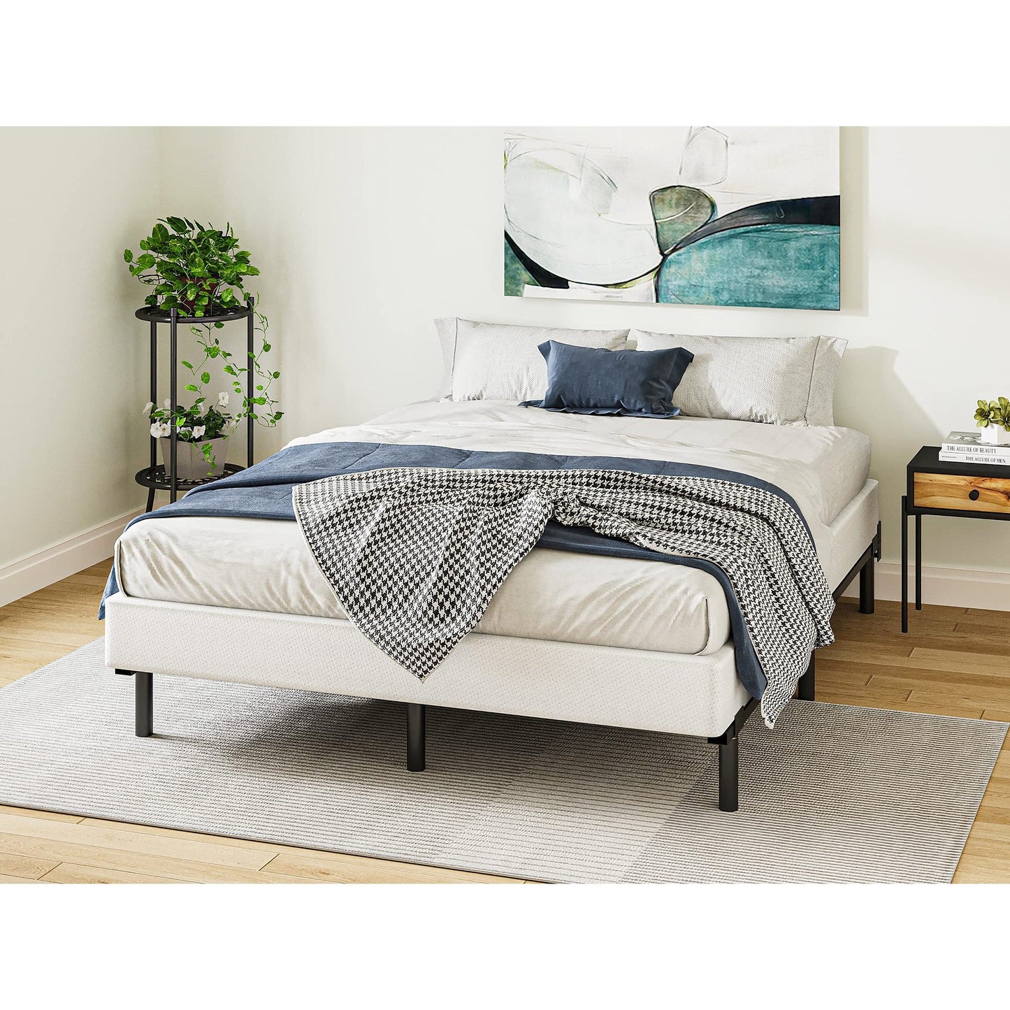 FSCHOS 7 Inch Metal Box Spring, Basics Mattress Foundation, No Legs