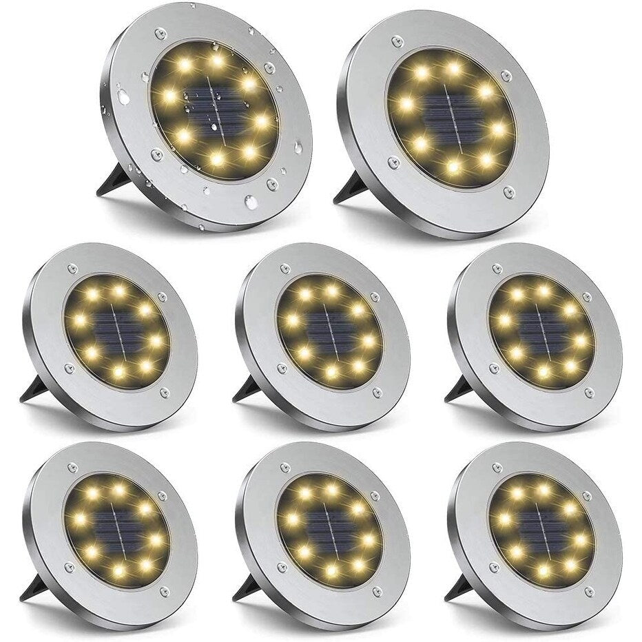 Solar Pathway Ground Lights Outdoor Waterproof