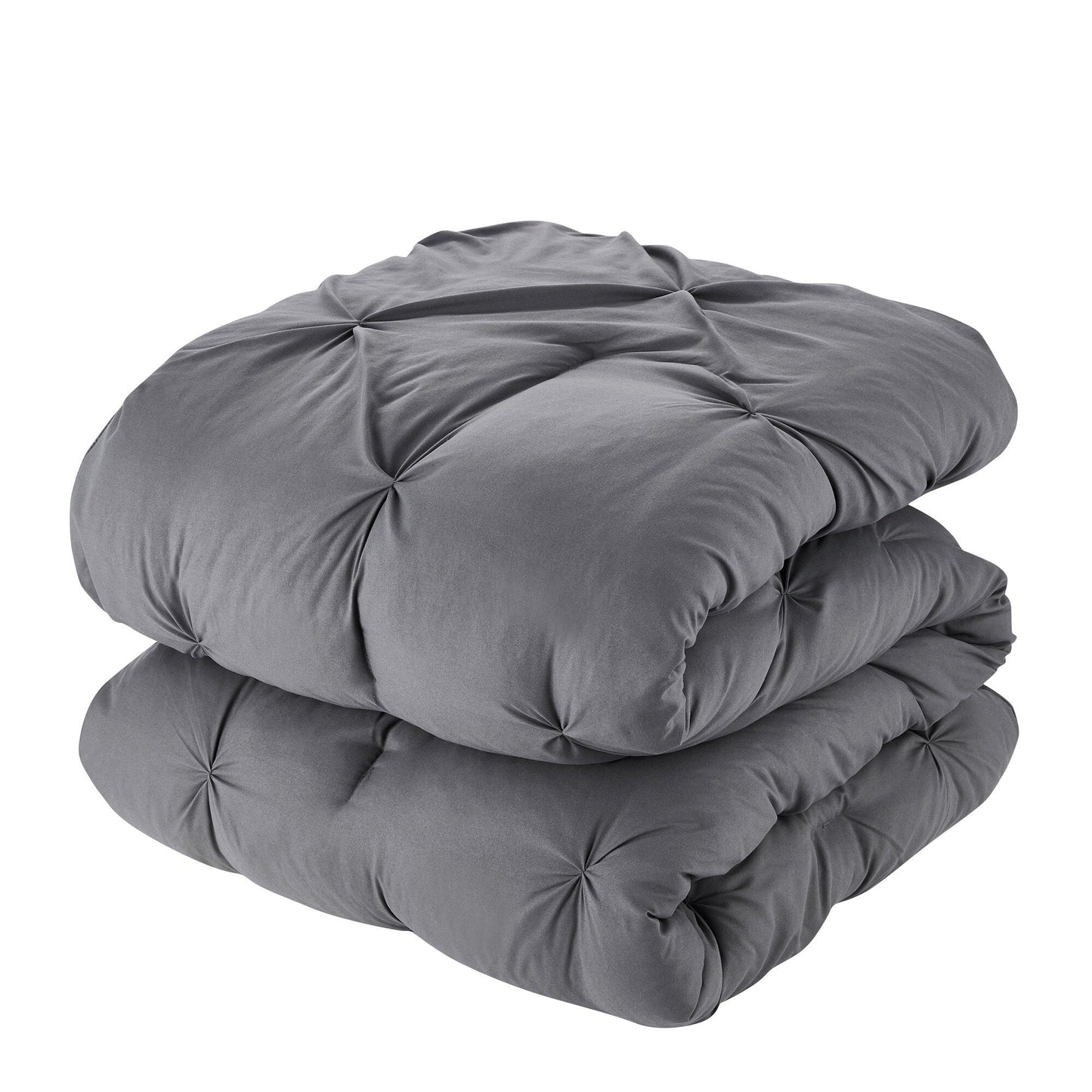 8 Piece Bed In A Bag Pintuck Comforter Sheet Set