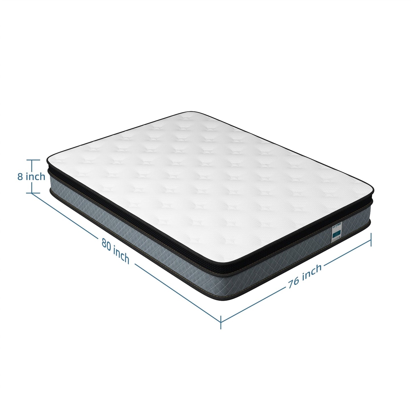 8 Cooling Medium Hybrid Memory Foam Mattress In a Box