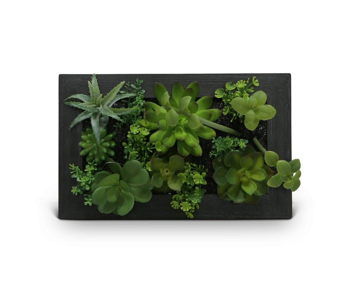 Tenture murale en fausse plante succulente verdoyante