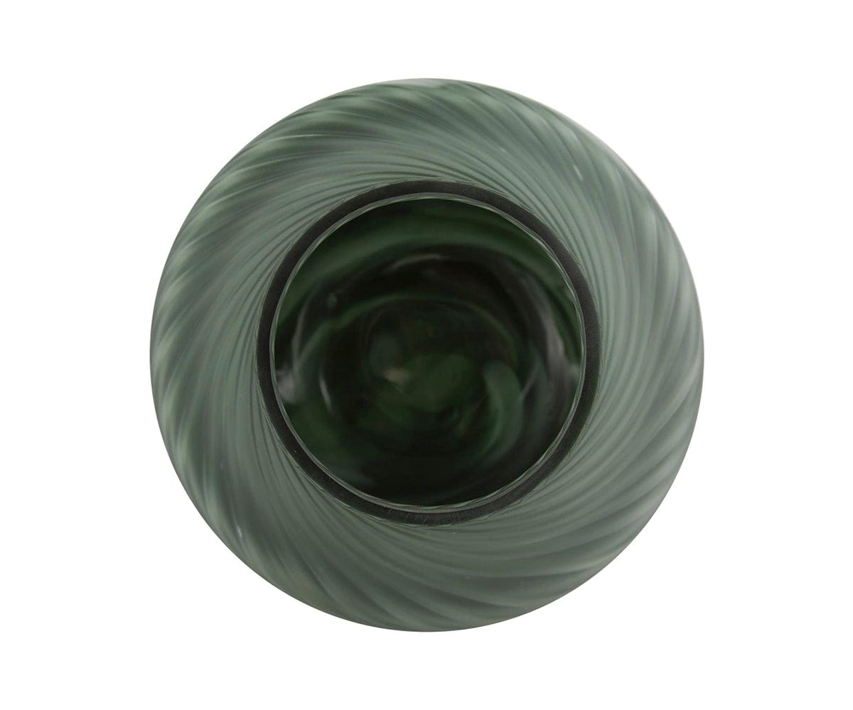 Vase tourbillon bleu sarcelle
