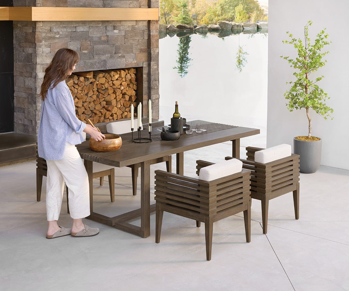 Chaise de salle à manger d'extérieur Farren