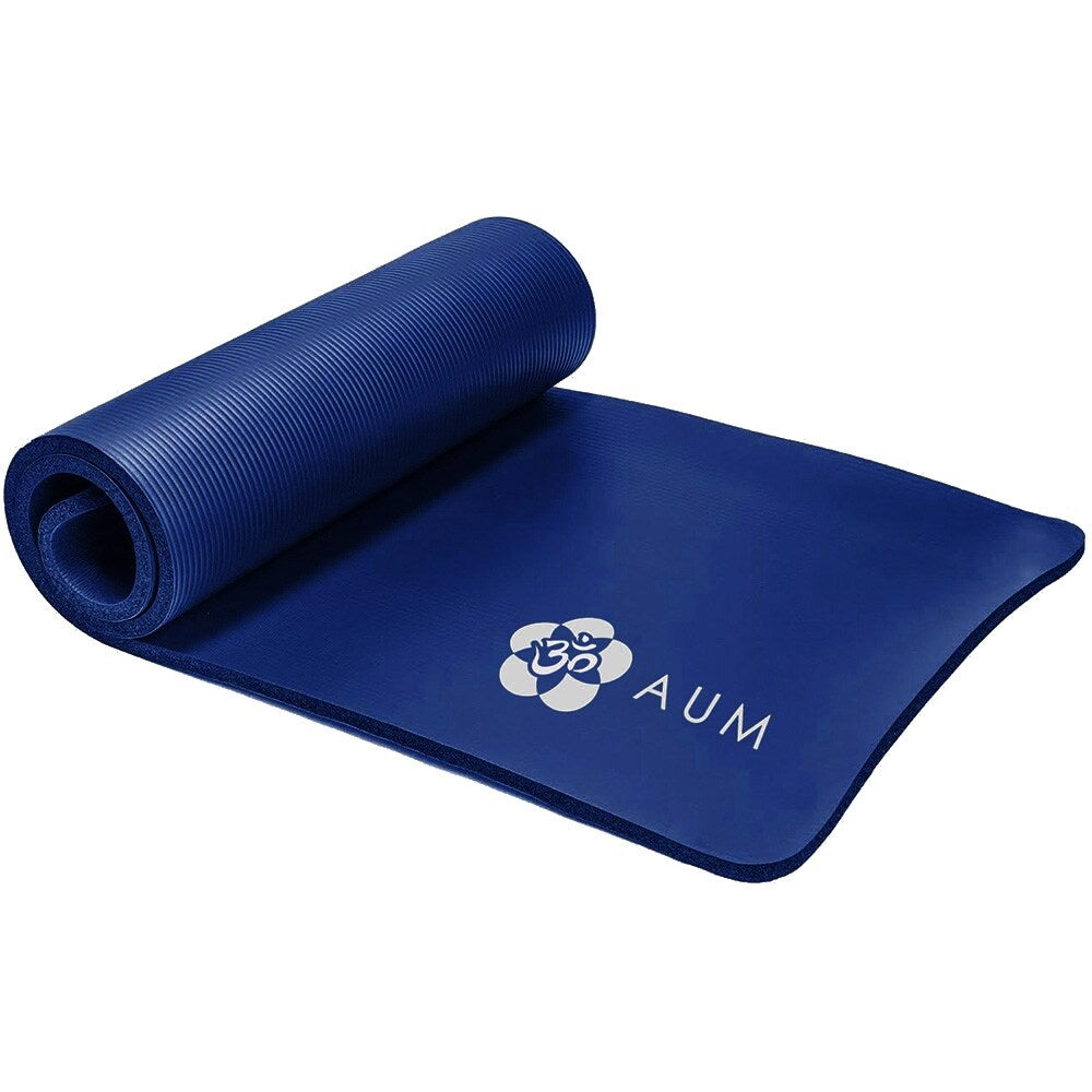AUM High Density HD Foam Tech Yoga Exercise Mat - 72 x 24 x 1/2