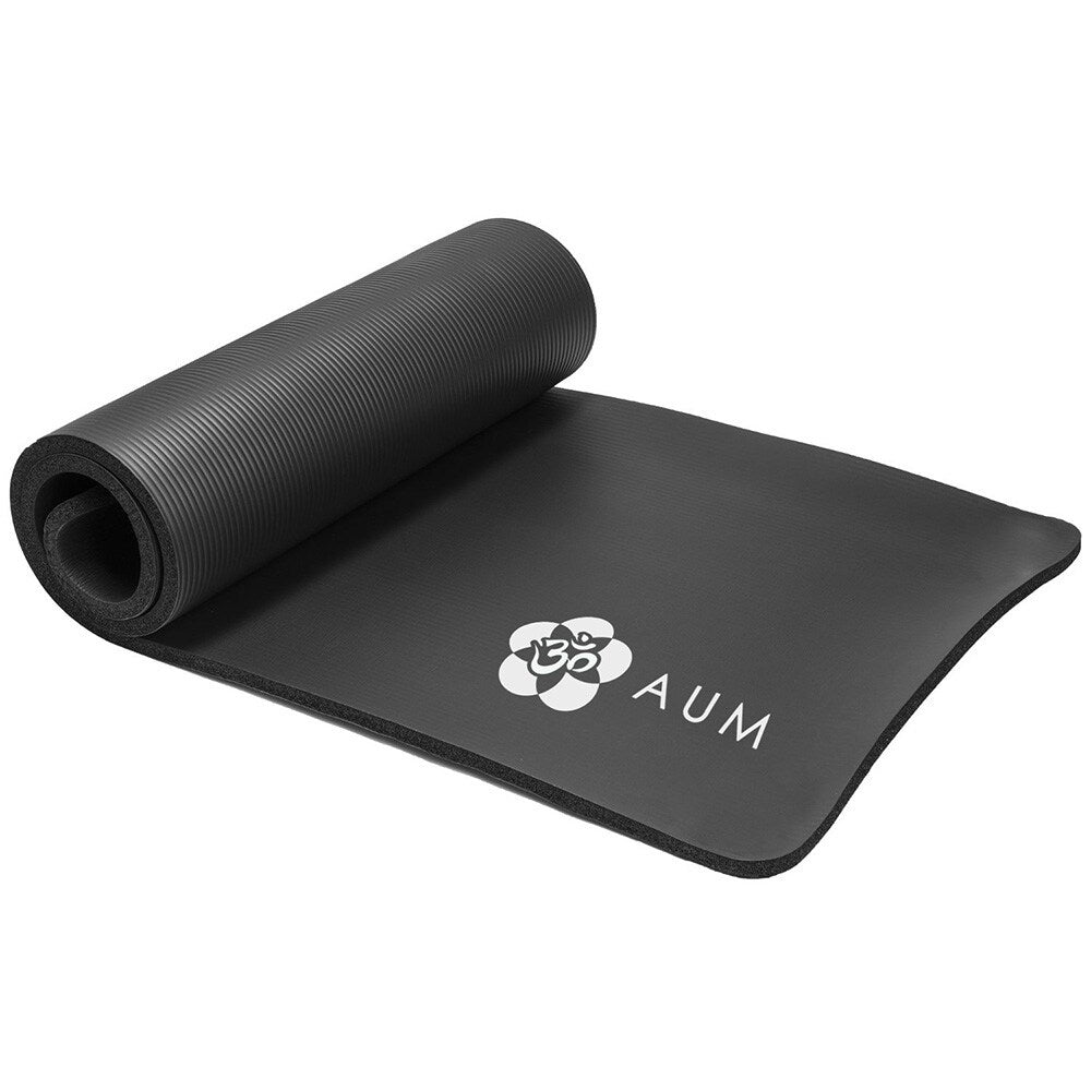 AUM High Density HD Foam Tech Yoga Exercise Mat - 72 x 24 x 1/2