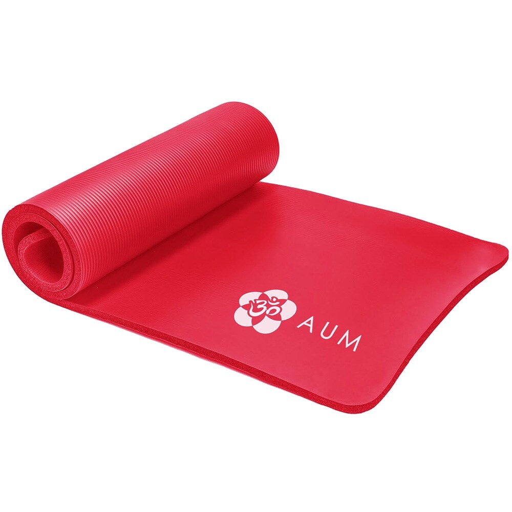 AUM High Density HD Foam Tech Yoga Exercise Mat - 72 x 24 x 1/2