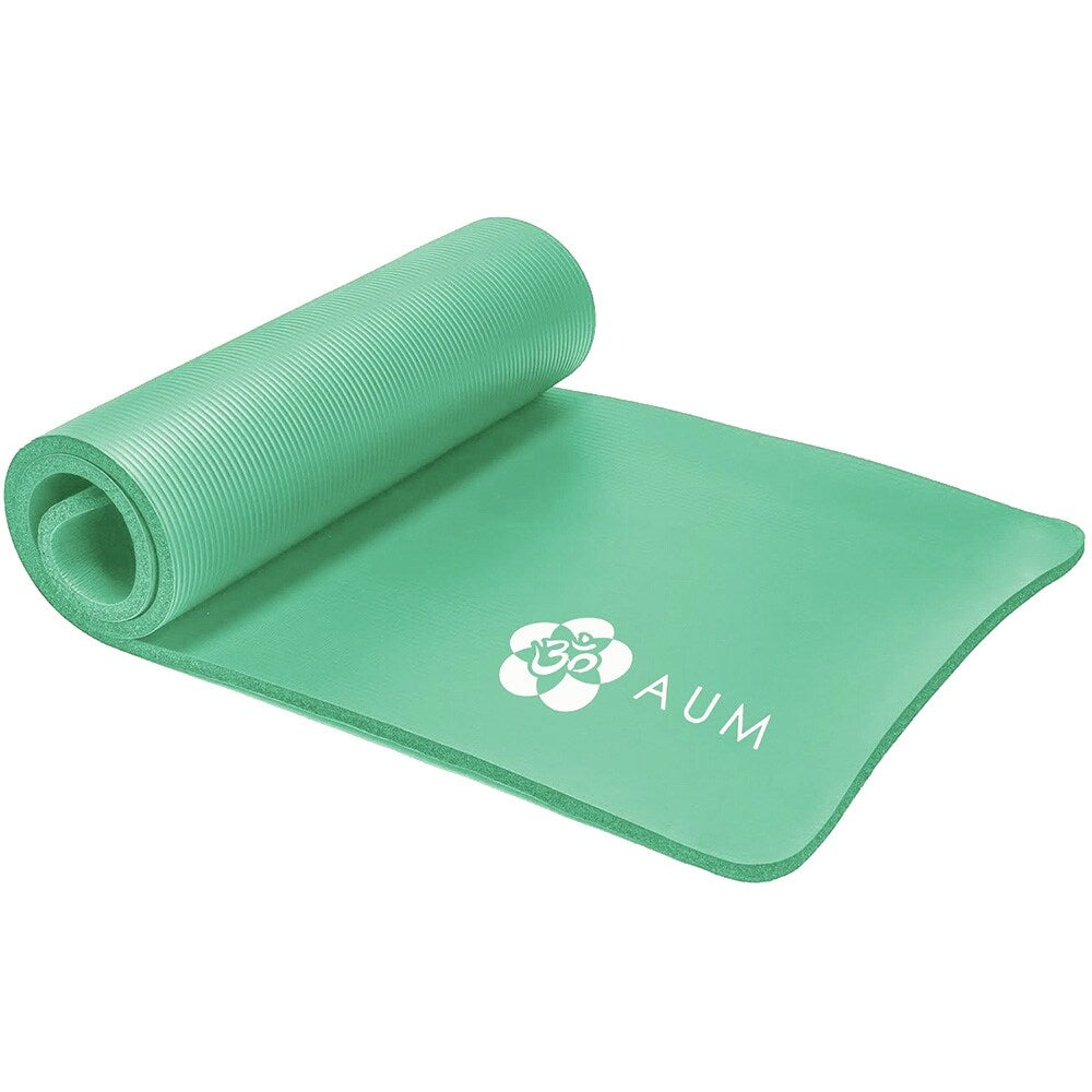 AUM High Density HD Foam Tech Yoga Exercise Mat - 72 x 24 x 1/2
