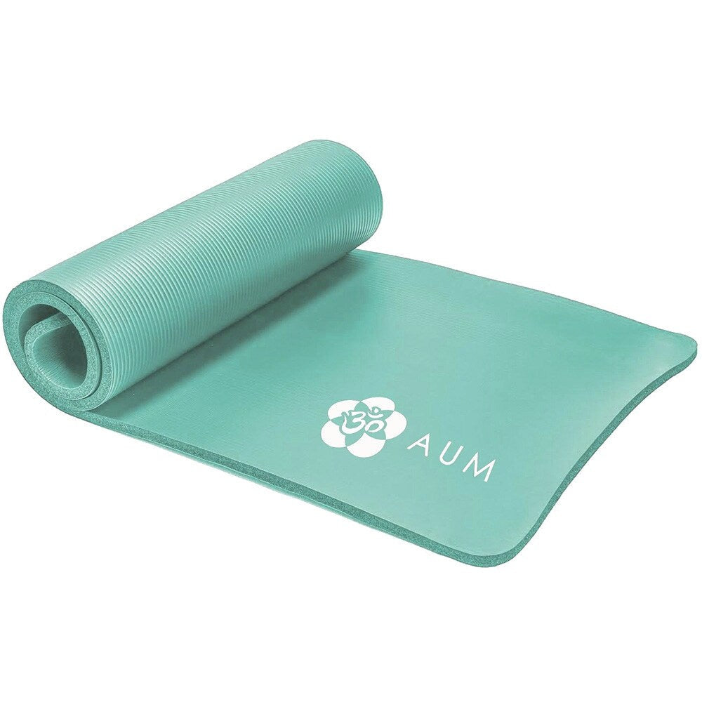AUM High Density HD Foam Tech Yoga Exercise Mat - 72 x 24 x 1/2