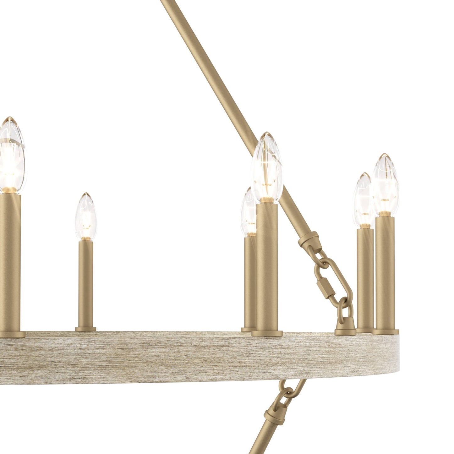 Acroma 20-light Modern Farmhouse 40In Round Wagon Wheel Chandelier with UL