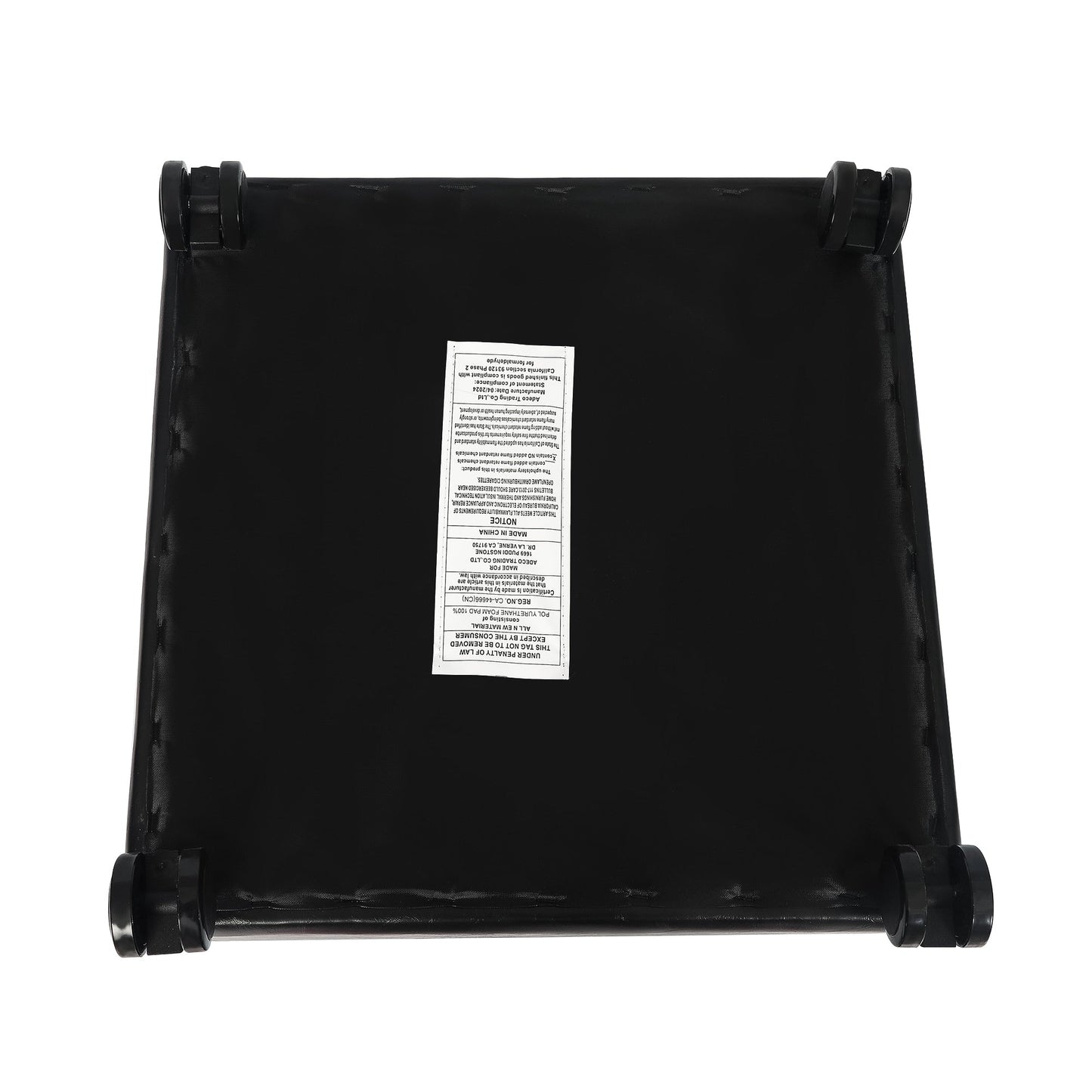 Adeco Bonded Leather Square Tufted Cubic Cube Storage Ottomans